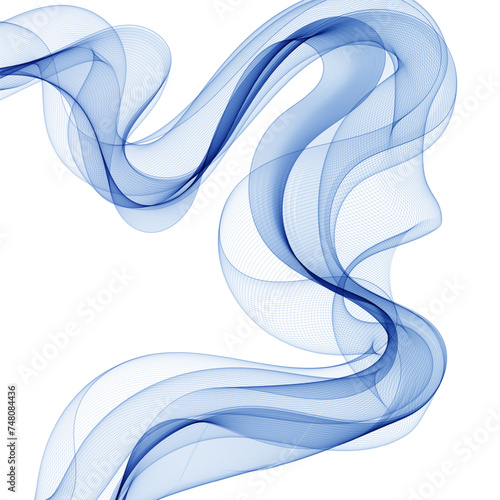Blue vector wave. Abstract background. A modern new idea for the design of brochures, magazines, billboards, products. eps 10