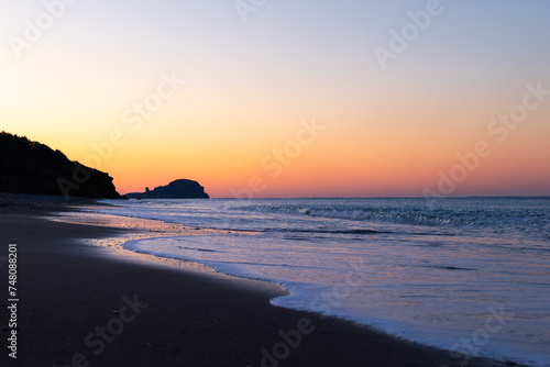 Sunrise on Yanıklı beach