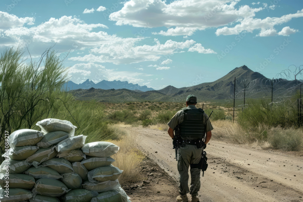 U.S. Border Patrol Drug Seizures - obrazy, fototapety, plakaty 