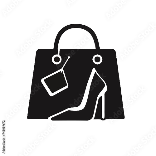 shopping bag - Vector icon