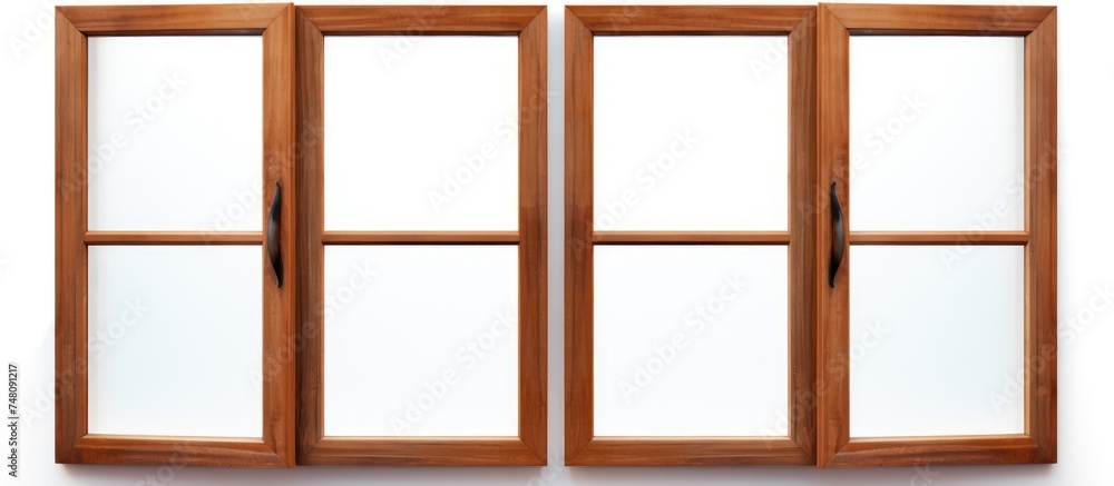 An open wood window set against a stark white wall, allowing light and air to enter the room. The window frame is visible, contrasting with the clean, minimalist background. An open wood window set against a stark white wall, allowing light and air to enter the room. The window frame is visible, contrasting with the clean, minimalist background.