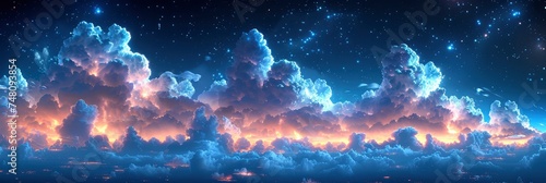 Dark Clouds Before Thunderstorm, Background Banner HD