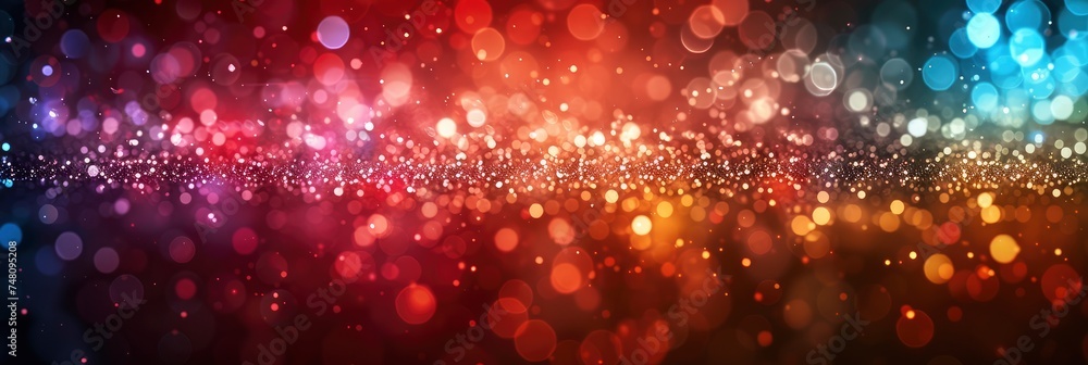 Green Red Bokeh Abstract Light Background, Background Banner HD