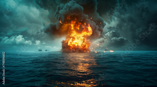Massive Ocean Explosion © sandsun
