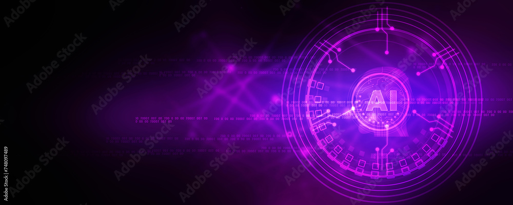 2d illustration Artificial Intelligence (AI) concept
2d illustration Artificial Intelligence (AI) concept