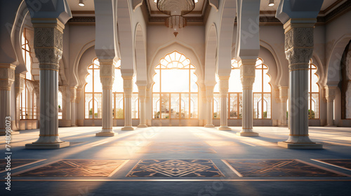 Mosque Full Object Perspective Photo Generate.