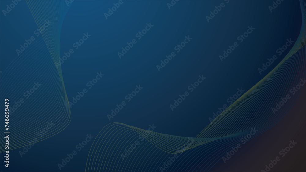 Dark Blue Abstract background wallpaper vector image for backdrop or presentation - obrazy, fototapety, plakaty 
