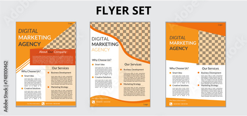 Creative & simple flyer set design