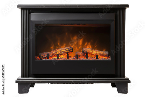 Electric Fireplace Heater PNG with Transparent Background