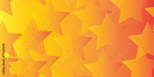 abstract modern star shapes. orange geometric triangles shapes. creative minimalist and various modern geometric shapes for background perfect for wallpaper business, design.