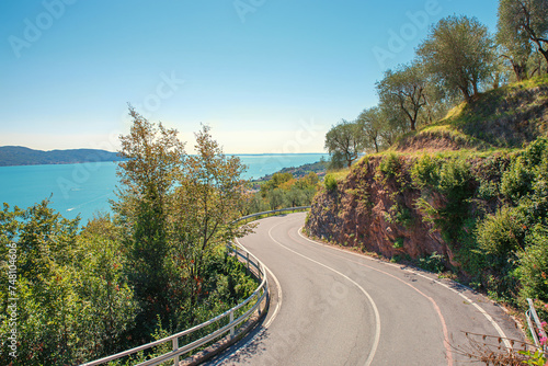 High road to Musaga, with a view over Lake Garda © SusaZoom