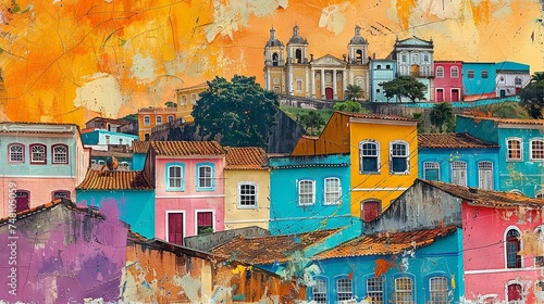 Pelourinho's Vibrance Art Collage   © Kristian