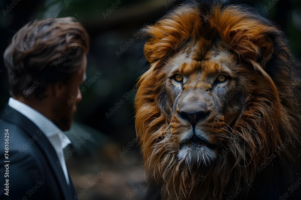 Fototapeta premium portrait of a lion