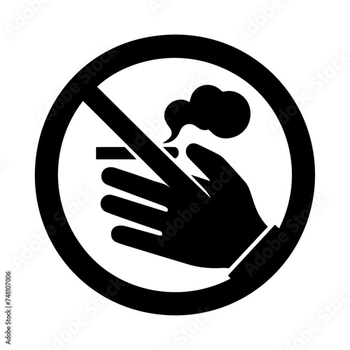 No smoking icon sign