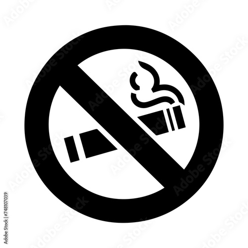 No smoking icon sign