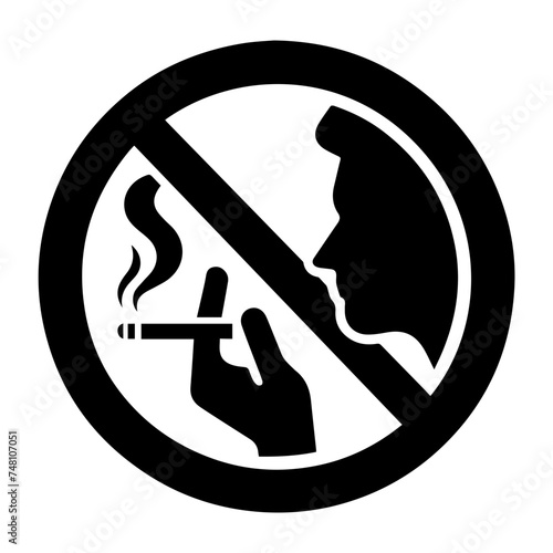 No smoking icon sign