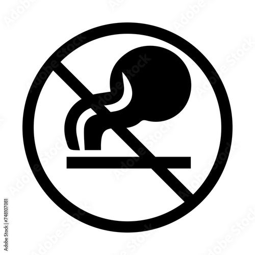 No smoking icon sign