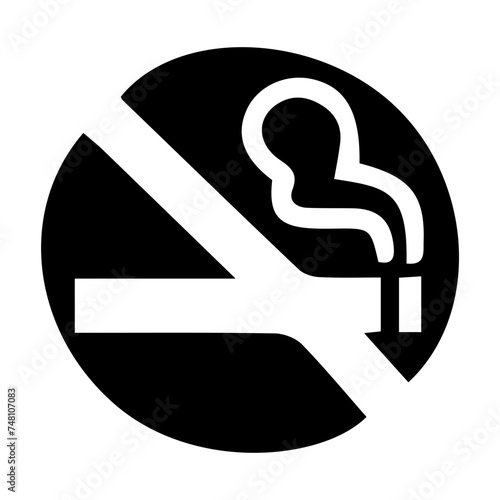 No smoking icon sign