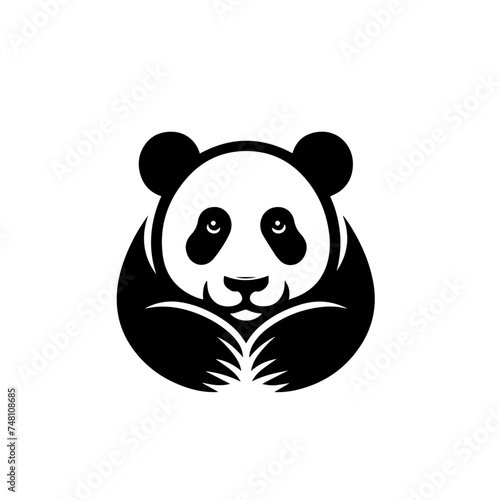 panda bear logo vector art