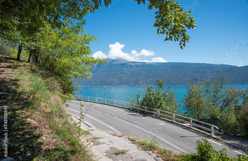 road and hiking path to Musaga village, above lake Gardasee, italy © SusaZoom