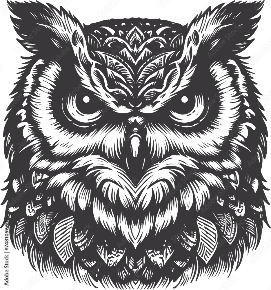 A Black And White Eagle Vector A Black And White Eagle Vector
