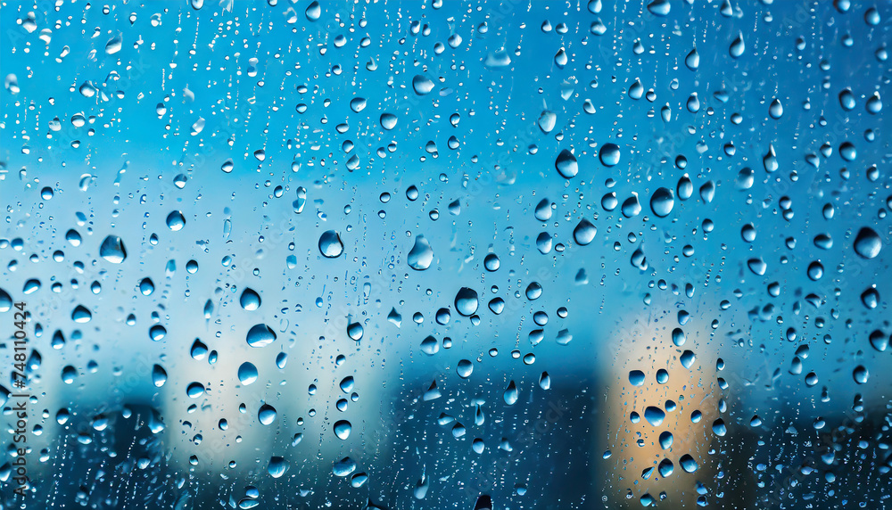 Abstract background with rain drops on window glass. Abstract background with rain drops on window glass.