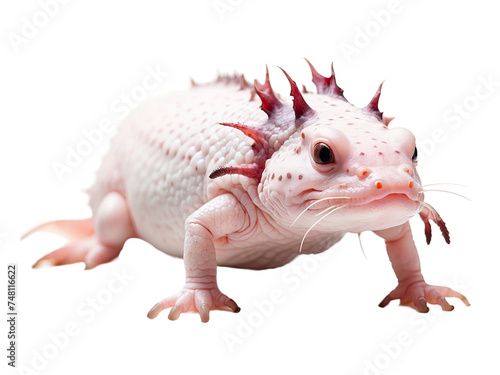 Axolotl isolated on a transparent background