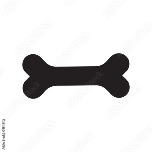 Dog bone vector icon. Cartoon dog icon Flat Design Pet Care, bone toy mascot icon vector illustration design, Vector 10 Eps.