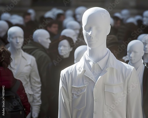 The Invisible Man a void in the crowd a sculpture of absence that speaks volumes in its silent unseen presence