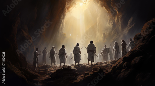 Easter morning, a group of curious explorers ventures into a secluded cave, drawn by rumors of a bloodstained white shroud hidden within. timeless story of Jesus' triumph over death.