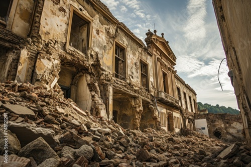 Echoes of Disaster: Europe's Ancient City Bears Witness to Devastating Earthquake, Leaving Behind Scenes of Wreckage and Destruction. © Mr. Bolota