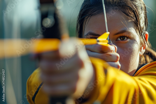 Archer in Concentration - Precision and Focus in Archery photo