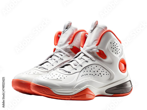 basketball shoes on a transparent background