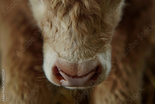 close up picture of small cow s udder