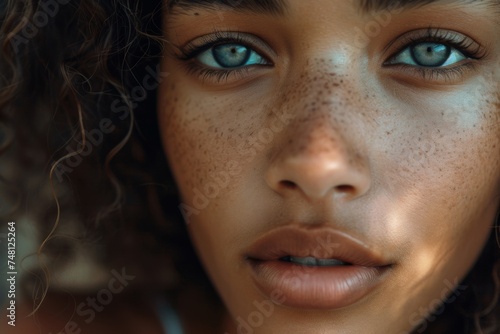 Close up portrait of a stunning youth
