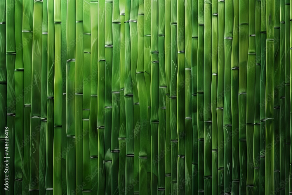 Panoramic image of green bamboo for background Panoramic image of green bamboo for background