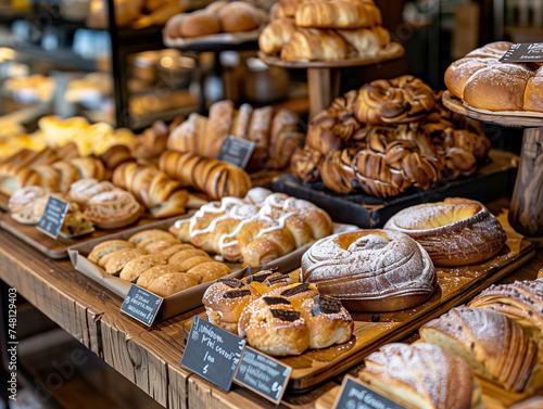 A Photo Of a Vegan Bakery Showcasing Dairy-Free And Organic Pastries