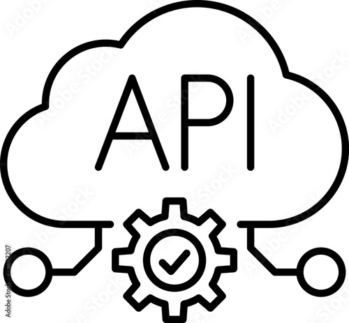 API icon vector illustration for your website or mobile app