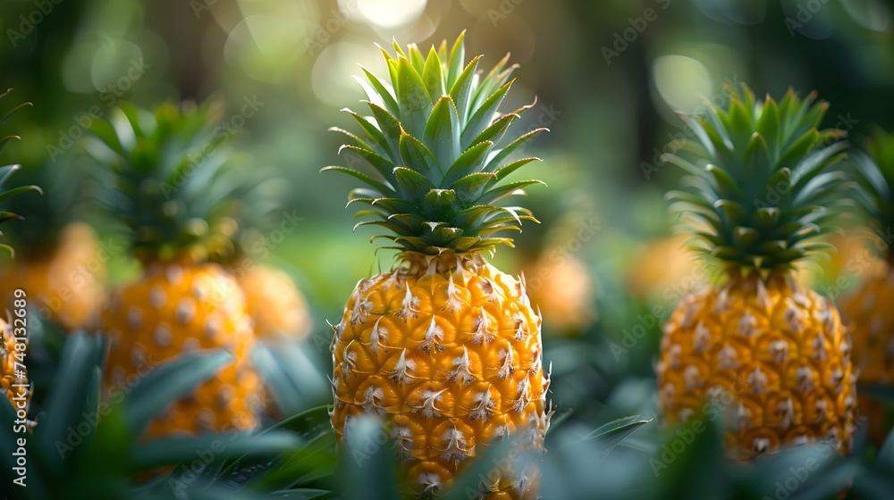 The History and Origins of Pineapple. Concept Pineapple, Origins, History, Cultivation, Tropical Fruit The History and Origins of Pineapple. Concept Pineapple, Origins, History, Cultivation, Tropical Fruit