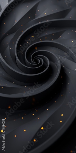 Dark black twirl background.