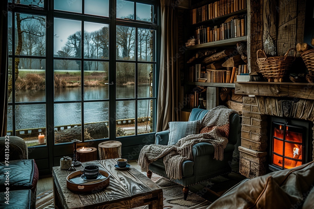 Comfort, quality, tradition and good taste, in a country house by the river. Comfort, quality, tradition and good taste, in a country house by the river.