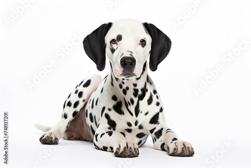 black and white dog