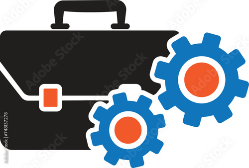 Job Management icon, job icon,find job icon,quickly find job icon vector illustration