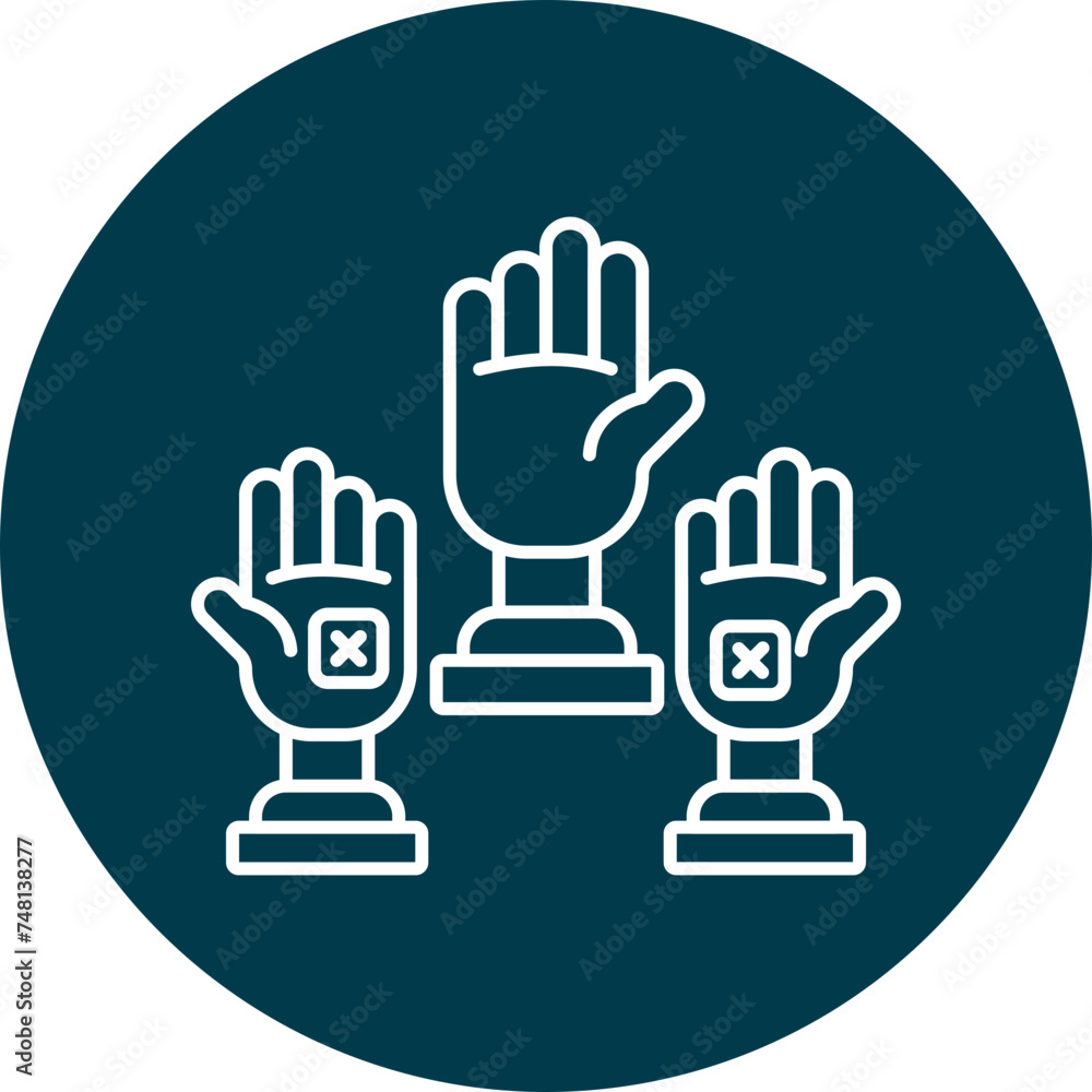 Absenteeism Line Circle Icon Design Absenteeism Line Circle Icon Design