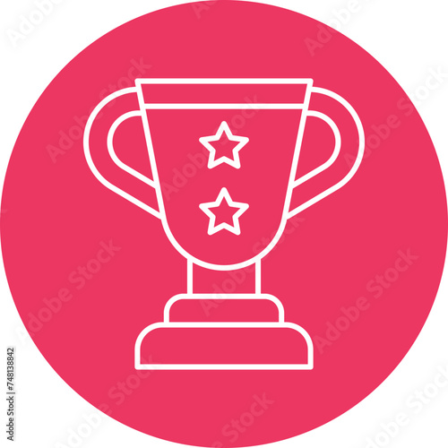 Win Line Circle Icon Design