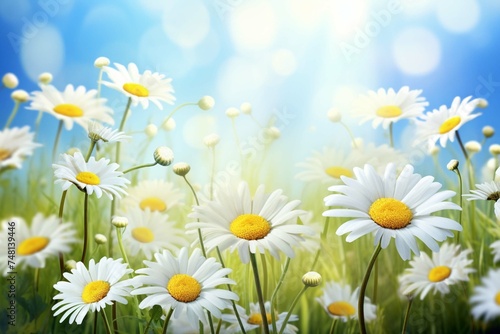 meadow with daisies