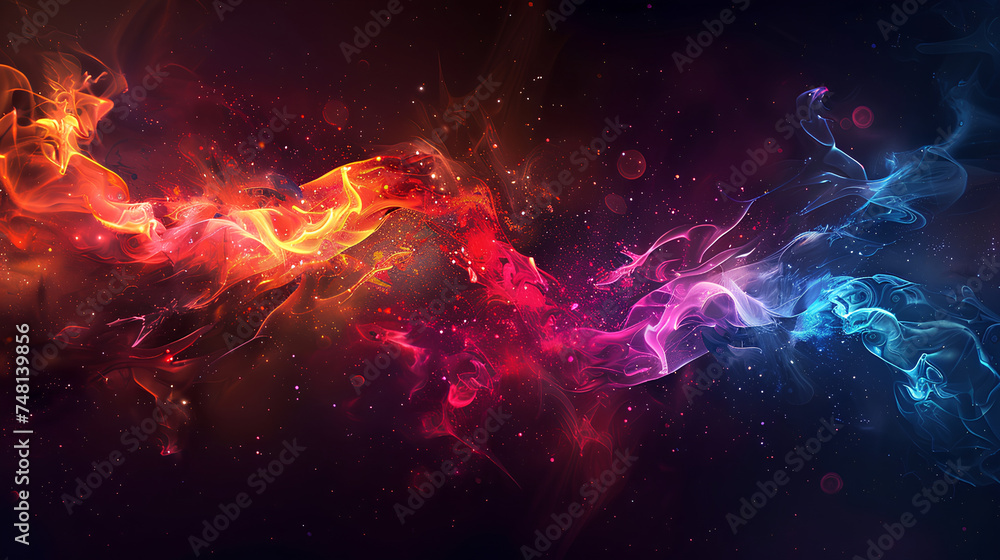 Fire Dance in Cosmic Symphony