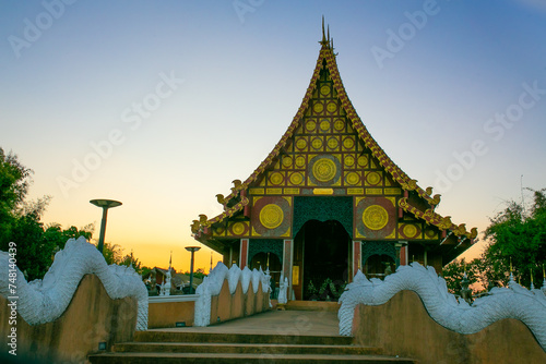 Wat Tham Sua in Chiang Rai, Thailand. photo