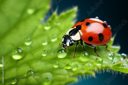 ladybug on a blade of grass © Rizwan
