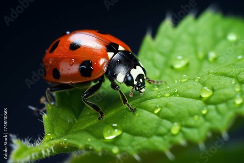 ladybug on a blade of grass © Rizwan